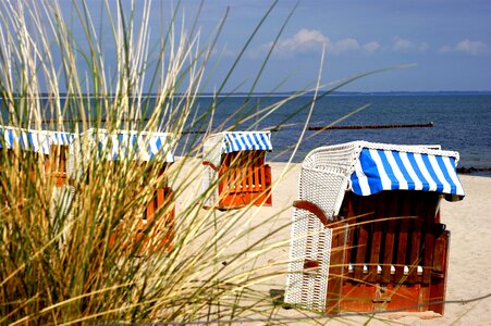 Beach chair rügen baltic sea