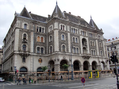 Andrássy Avenue building in Budapest, Hungary photo