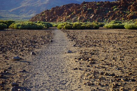 Desert lava lava flow photo