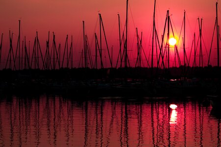 Red port sail