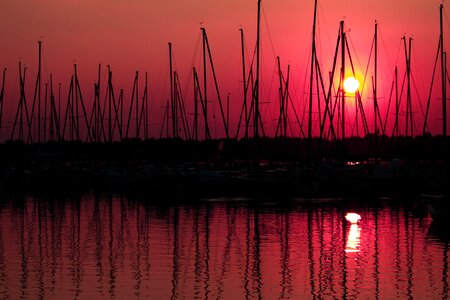 Red port sail photo