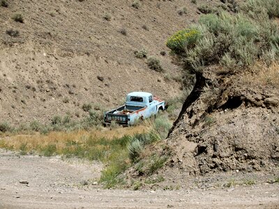 Rusty blue desert