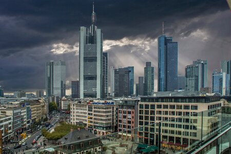 Tall buildings in Frankfurt photo