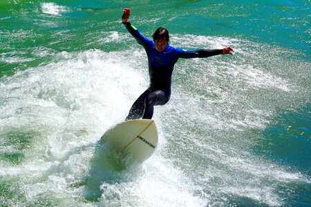 Surf river surfing jump