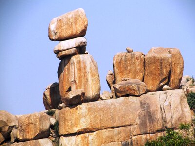 Big rocks rock formations india photo
