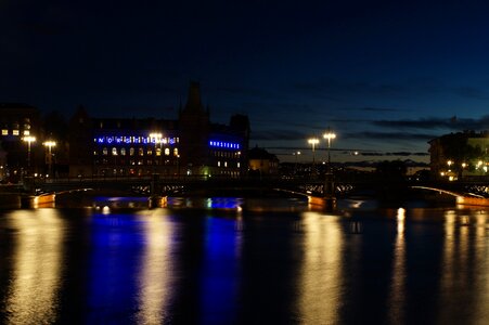 River lighting bridge photo