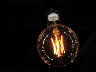 Electricity light bulb light photo