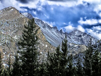Hdr mountains forest photo