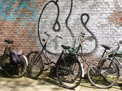 Bike and wall