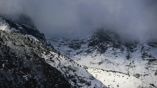 Fog landscape mountain photo