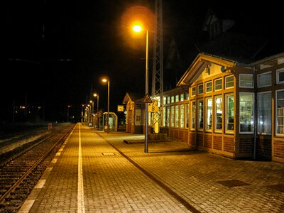 Station platform train photo