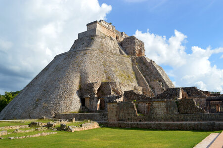 Maya Pyramid in Cancun, Mexico photo