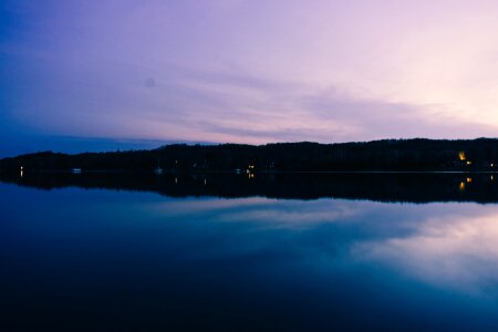 Purple sky sunset photo