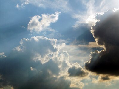 Rays cloudscape cumulus photo
