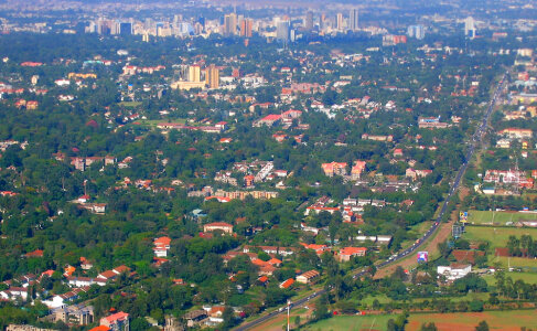 Aerial View of Nairobi Cityscape in Kenya photo
