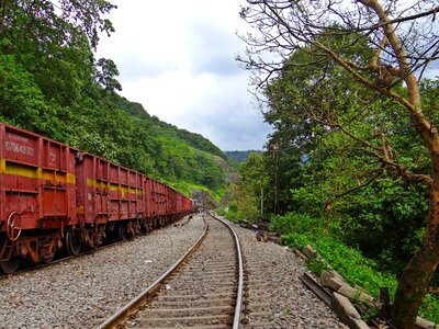 Sahyadri forest goods train photo