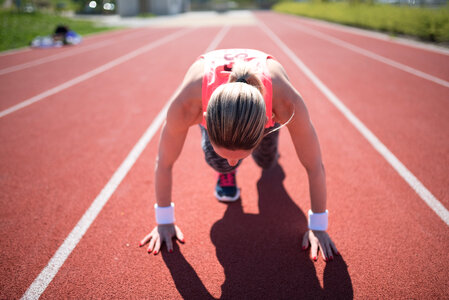 Woman Ready To Run photo