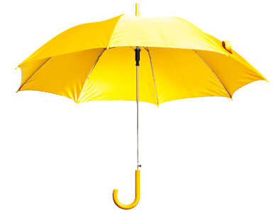 Yellow Open Umbrella photo
