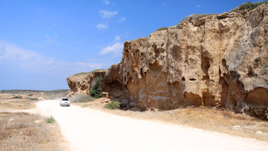 Sandstone rocks in Akamas park - Cyprus photo