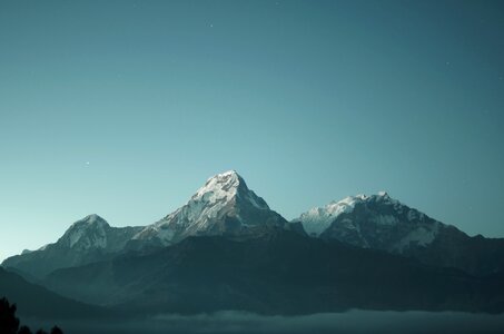 Cold mountain volcano