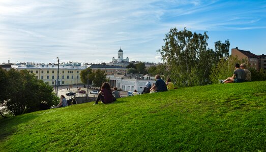 Grass people landscape