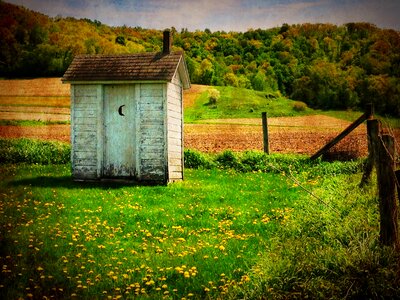 Rustic rural wooden