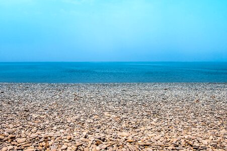 Beach coast horizon