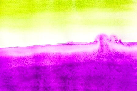 Painting technique soluble in water not opaque