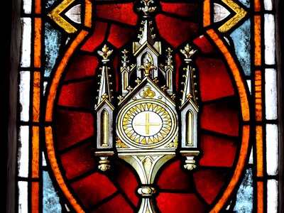 Architecture stained glass religion photo
