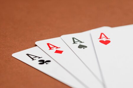 Gambling cards playing cards photo