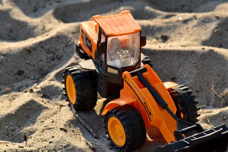Sand toy tractor photo