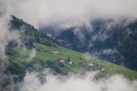 South tyrol bergdorf landscape