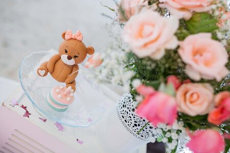Birthday Cake teddy bear toy bouquet photo