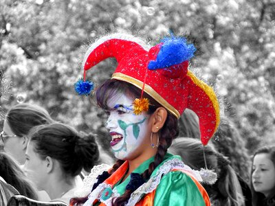 Hat red face photo