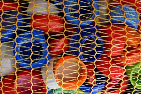 Colourful garbage plastic