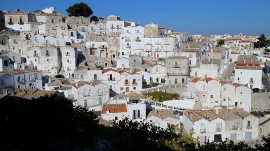 Monte sant'angelo landscape white houses