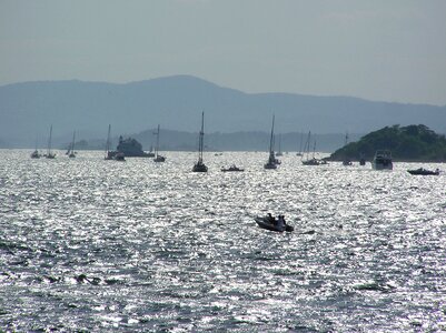 The oslo fjord towards the light wind