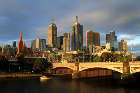 Bridge and Skyline of Melbourne,Victoria, Australia photo