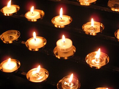 Light church candle photo