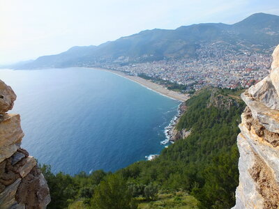 Panorama of famous holiday resort in Turkey, Alanya photo