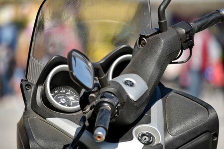 Motorcycle speedometer steering wheel