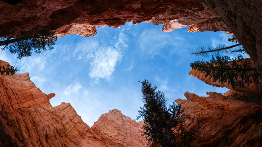 Looking up from the Canyon Sky at Bryce Canyon National Park, Utah photo