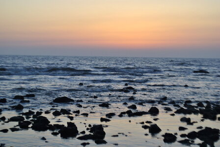 Sunset Waves Seashore photo