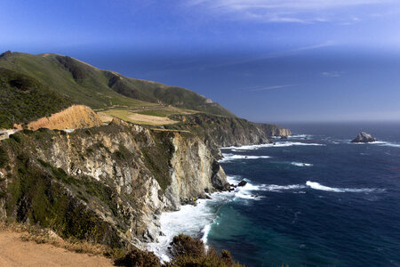 Coastal landscape and scenery in California photo