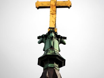 Religion cross sculpture photo