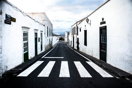 Lanzarote road crosswalk photo