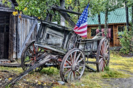 Wild west southern usa american flag