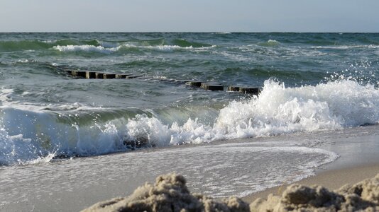 Wave water beach