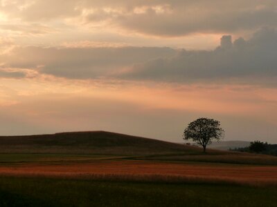 Afterglow landscape clouds
