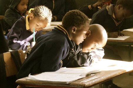 School children third world photo